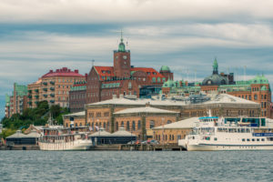 Göteborg from the harbour.